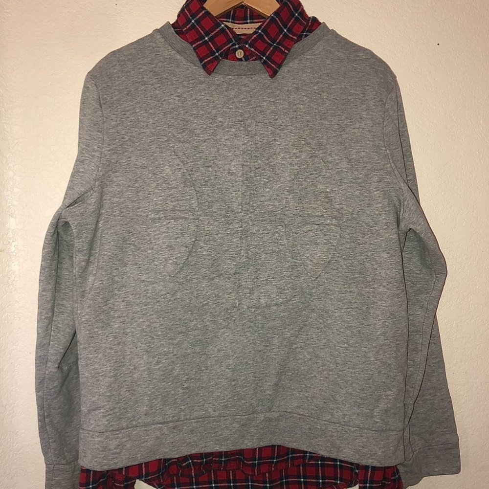 H&M "Basketball" Embossed Sweatshirt (Gray) - Picture 5 of 6